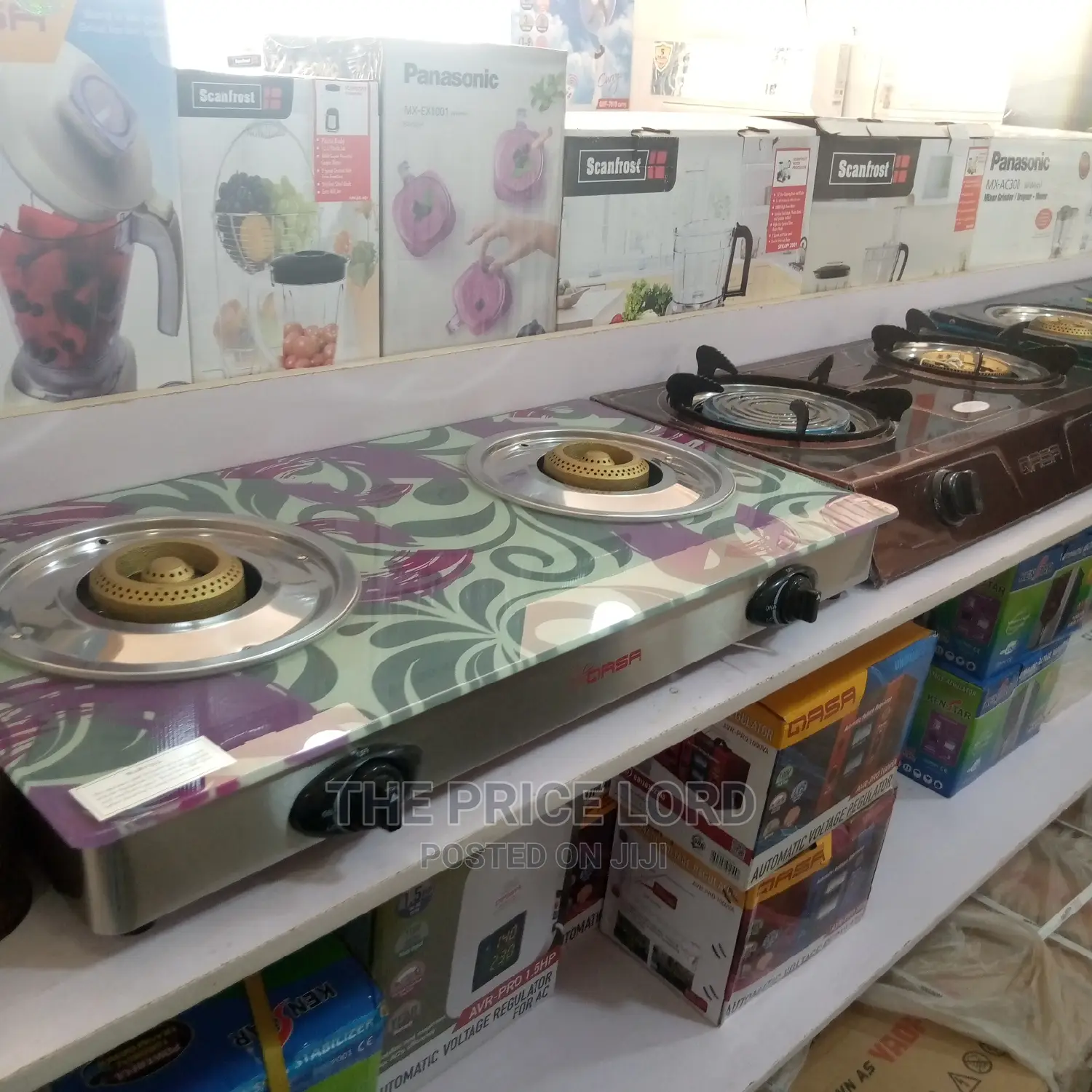 Qasa Glass Top Table Gas