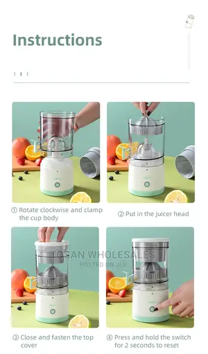 Rechargeable Electric Citrus Juicer