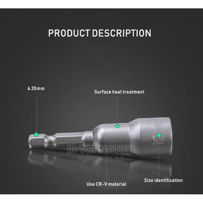 14pcs/Set Electric Hexagon Screw Magnetic Socket Wrench