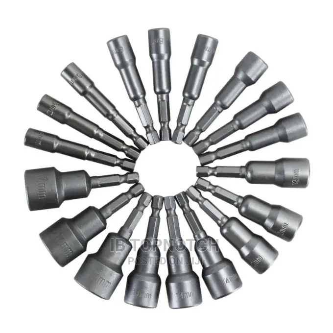 14pcs/Set Electric Hexagon Screw Magnetic Socket Wrench
