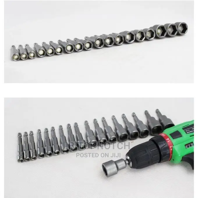 14pcs/Set Electric Hexagon Screw Magnetic Socket Wrench