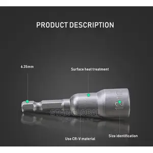Slotted Hexagonal 14pcs Magnetic Electric Socket Wrench