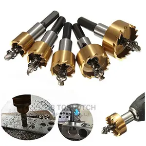 HSS Titanium Steel 5pcs Hole Saw for Drill Stainless Steel