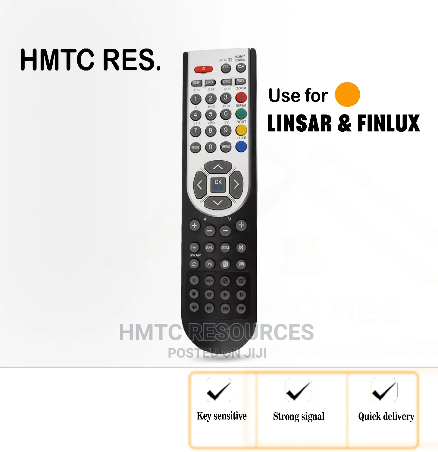 Replacement Remote Control for Linsar/ Finlux Led Television