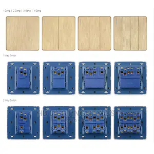 Luxury Gold 1 2 3 4 Gang Wall Light Switch