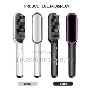 Hot-Air Hair Styling Comb Straightener Hair Brush