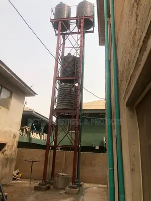 36ft Height H Beam Steel Water Tank Stand Construction