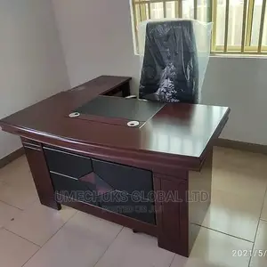 Executive Office Table With Mobile Drawer and Extension.
