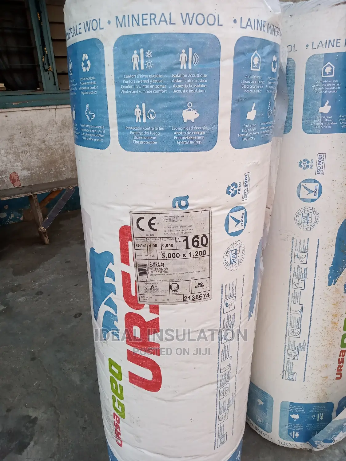 URSA Mineral Wool 5.0mx1.2mx160mm