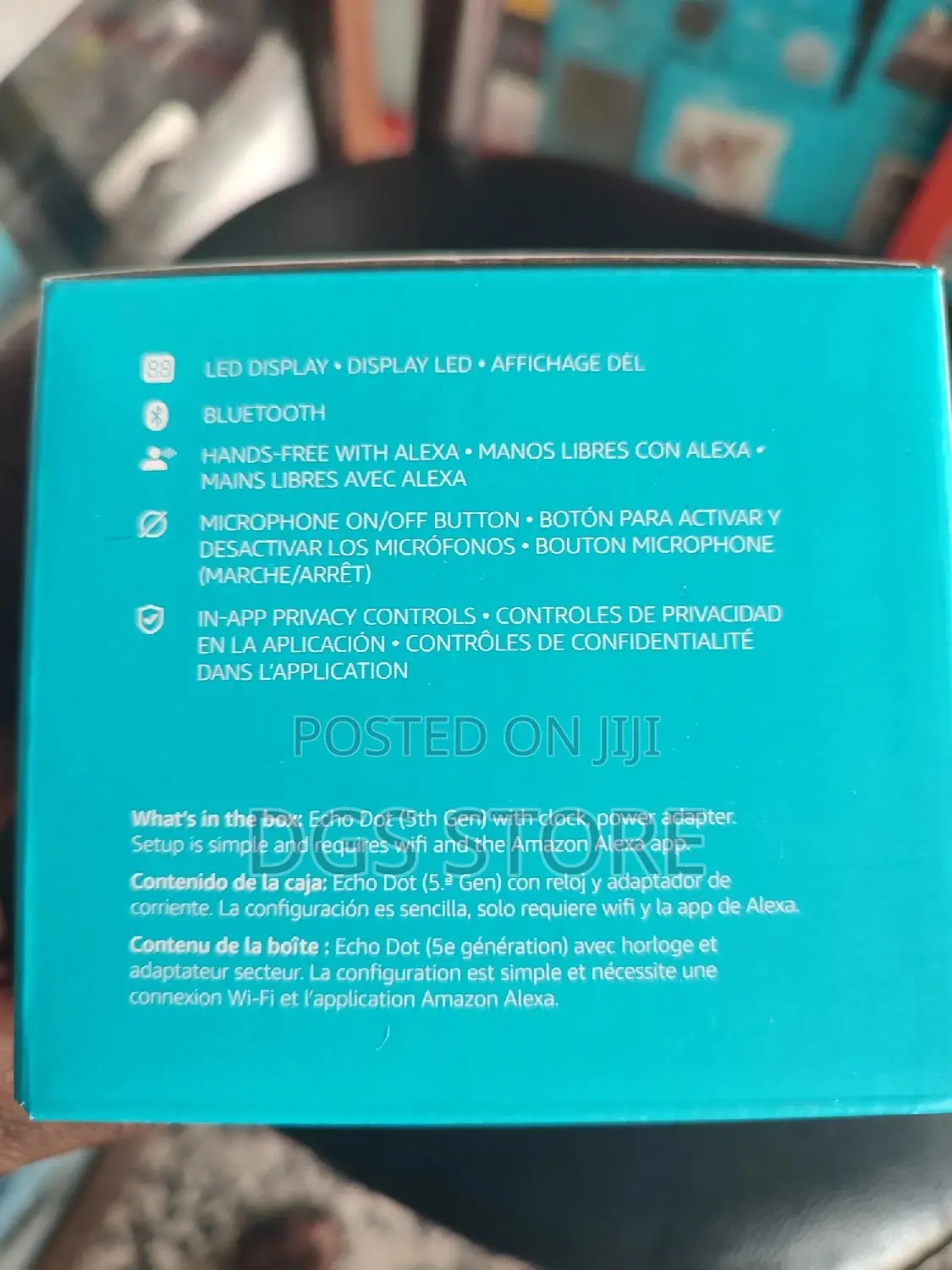 Amazon Echo Dot 5th Generation With Clock Speaker (2022)