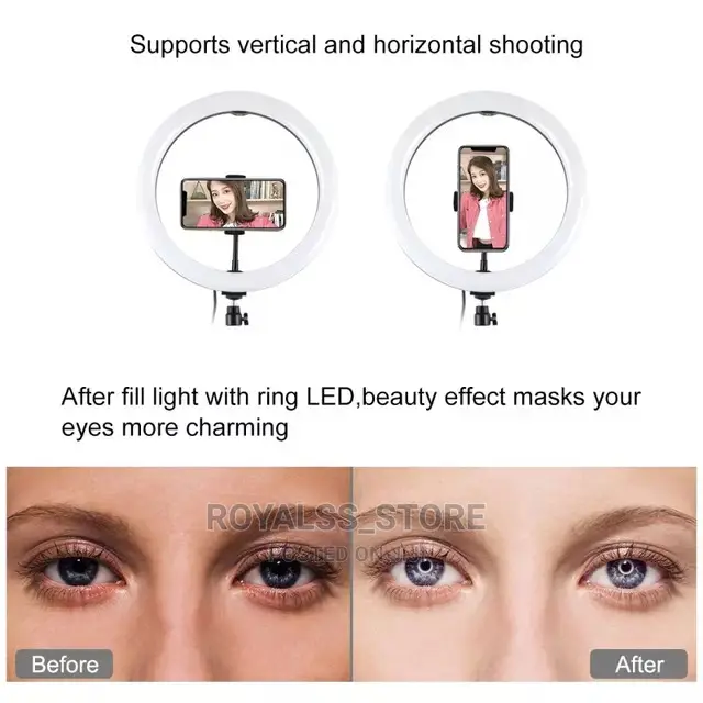 12inches Diameter Ringlight With Tripod Stand