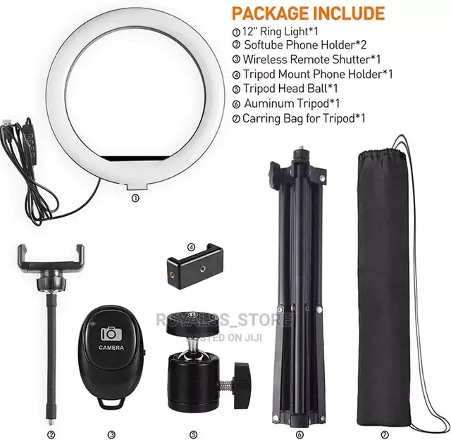 12inches Diameter Ringlight With Tripod Stand