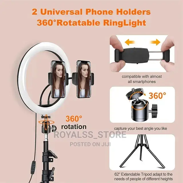 12inches Diameter Ringlight With Tripod Stand