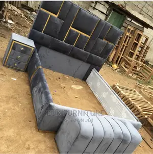 6 by 6 Bedframe With Ottoman and Drawer