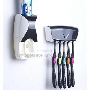 Toothpaste Dispenser and Brush Holder