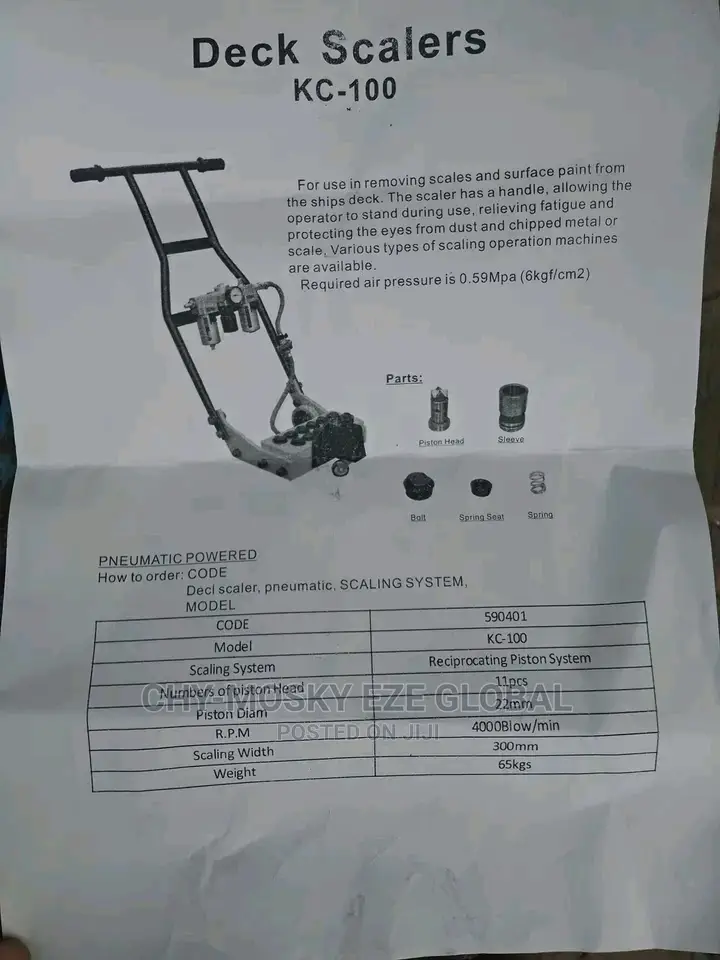 Pneumatic Deck Scaling Machine