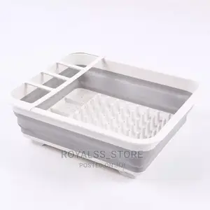 Foldable Silicone Dish Drainer Rack