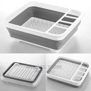Foldable Silicone Dish Drainer Rack