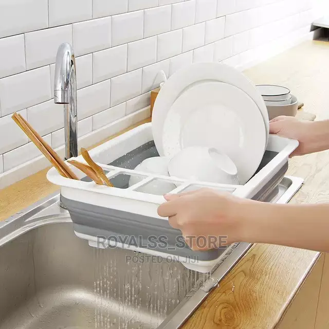 Foldable Silicone Dish Drainer Rack