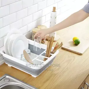 Foldable Silicone Dish Drainer Rack