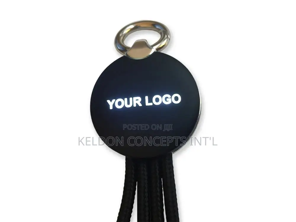 Light Up Keyring Fast Charging Cables 2sides Led -50
