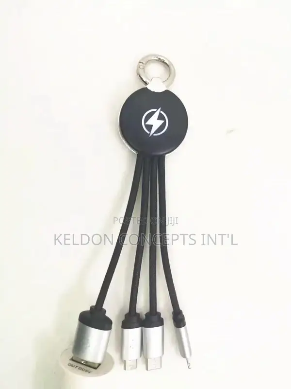 Light Up Keyring Fast Charging Cables 2sides Led -50