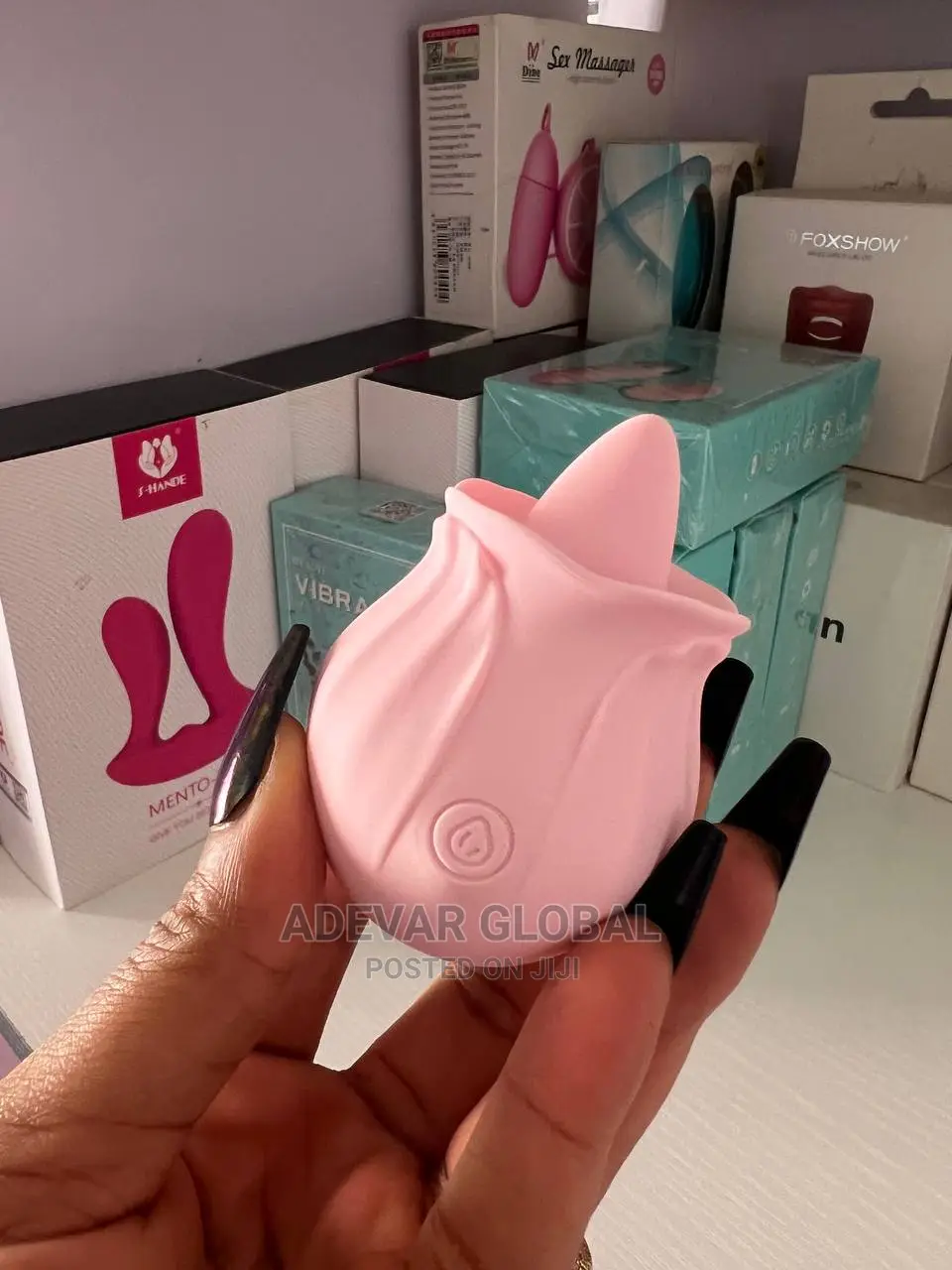 Rechargeable Rose Squirting Licker Clit Nipple Vibrator