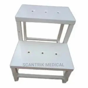 Stainless Steel Silver Foot Step Two Steps