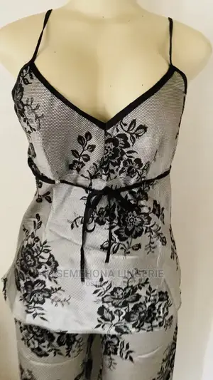 Satin Thin Strap Pyjamas Set