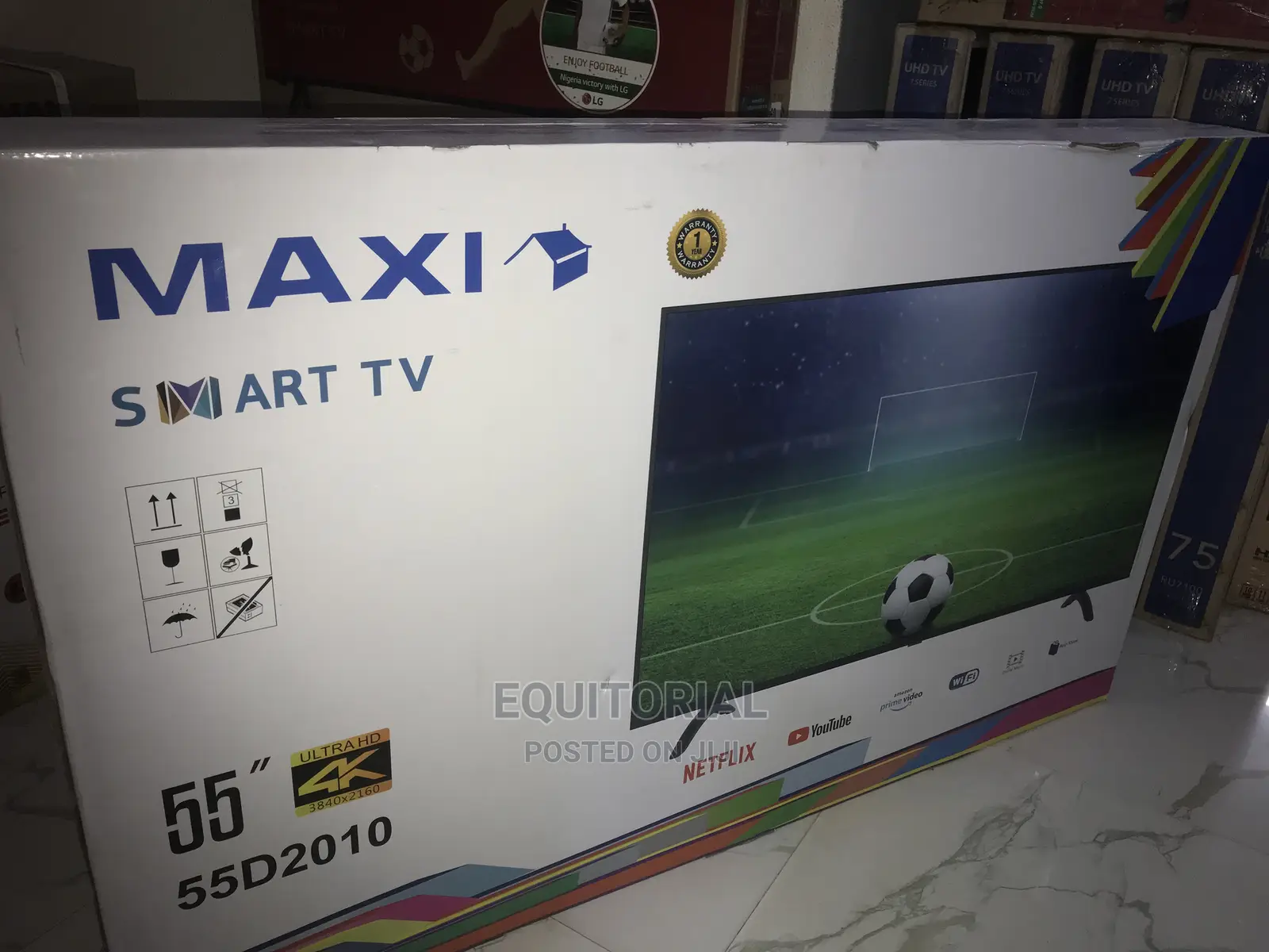 55 Inches MAXI Smart TV,USB , HDMI +NETFLIX
