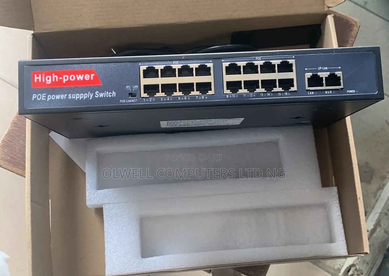 Smart 16ports Gigabits 10/1000mbps Poe Switch With 2 Uplink