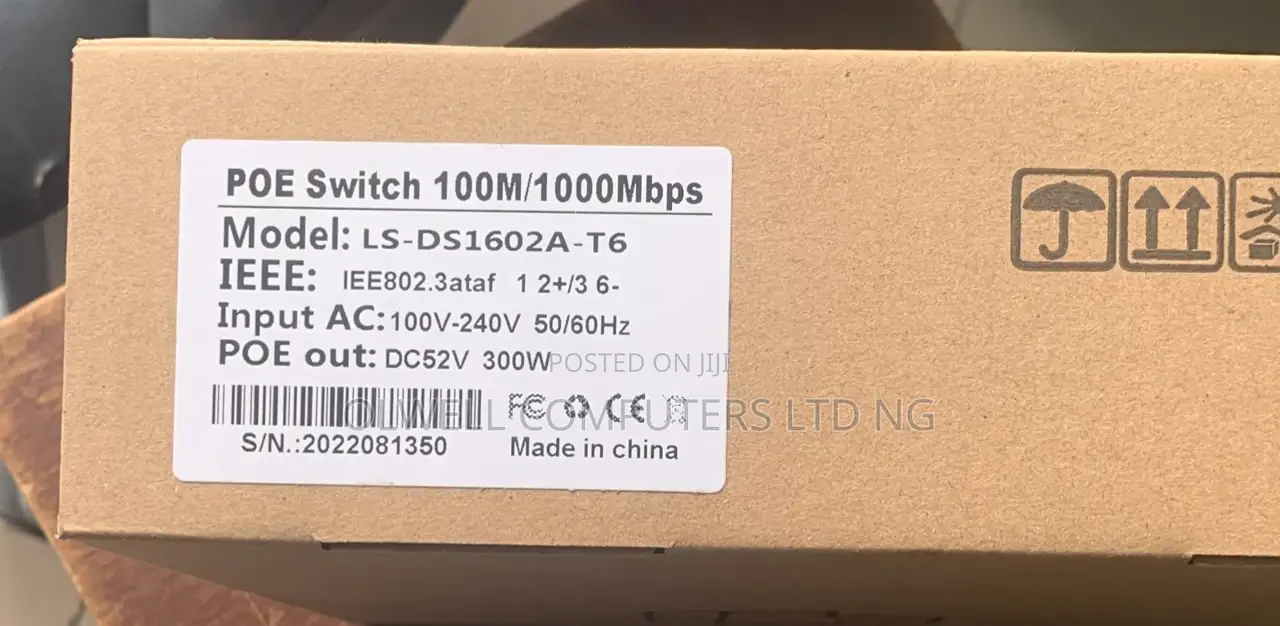 Smart 16ports Gigabits 10/1000mbps Poe Switch With 2 Uplink