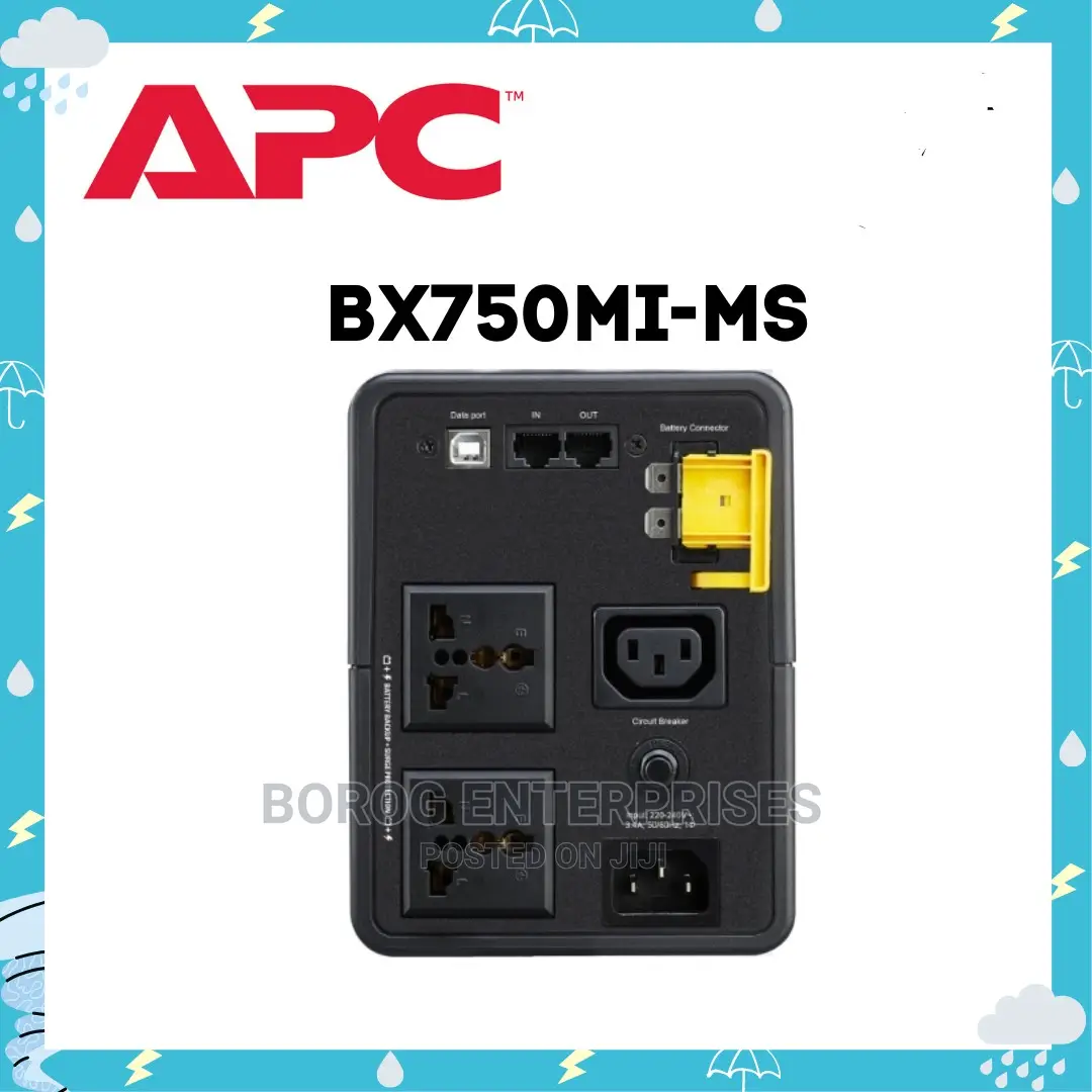 Apc Back- Ups 750va, 230v, Avr, 4 Iec Outlets-Bx750mi