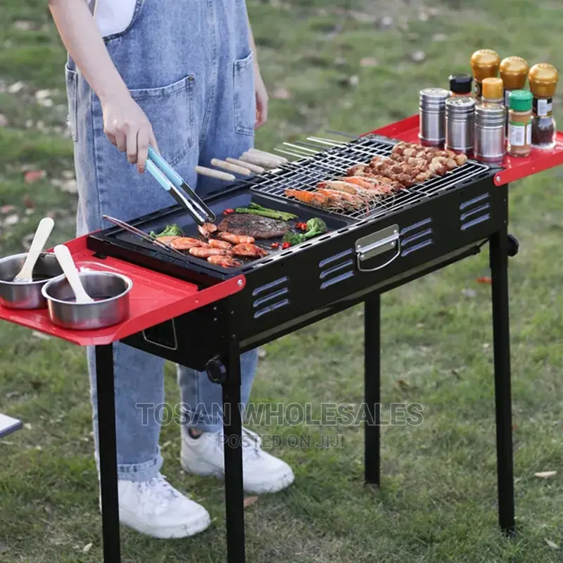 Portable Foldable Outdoor Barbecue Grill Black in Lagos Island (Eko