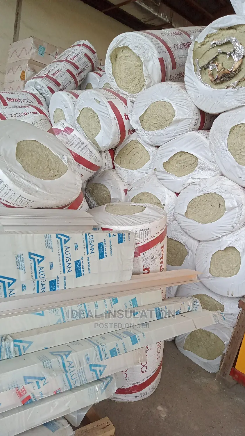 Rockwool Insulation With Aluminium Foil, 80kg Density