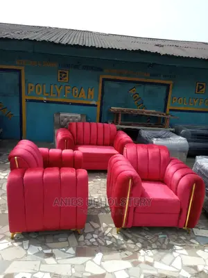 Luxury 7 Seater Living Room Fabric Made Sofa Chair.