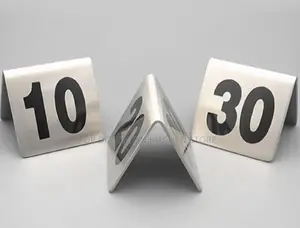 Stainless Table Number