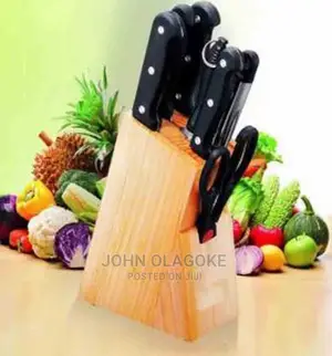8pcs Wooden Block Knife Set