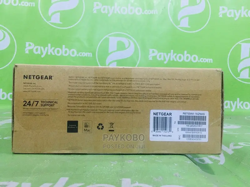 NetGear 4-Stream Wifi 6 Router (R6700ax)