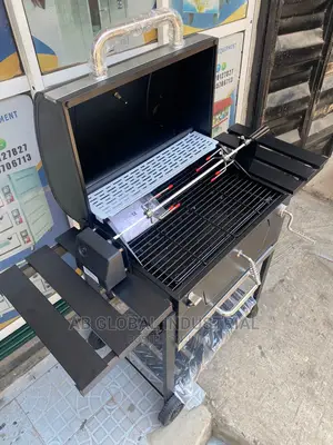 Barbecue Charcoal Grill, With Chicken Roller