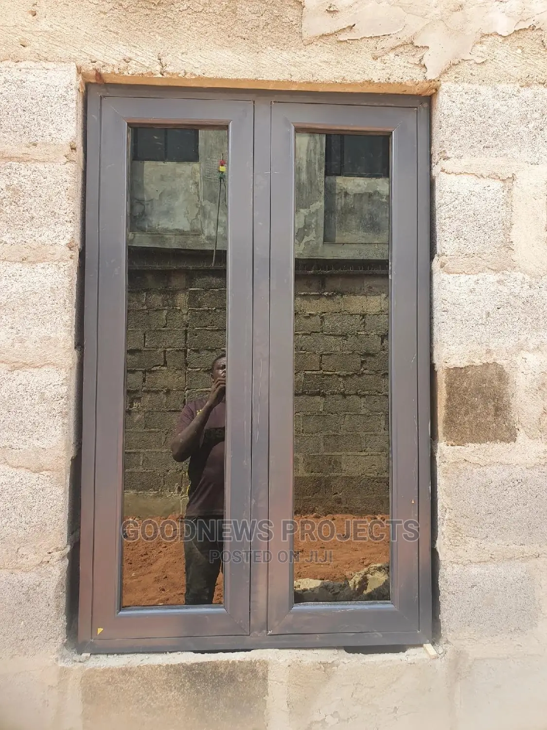 3by5 Gray Casement Window