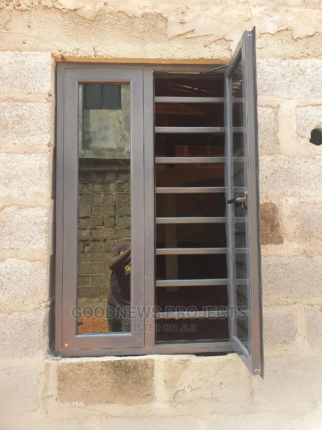 3by5 Gray Casement Window