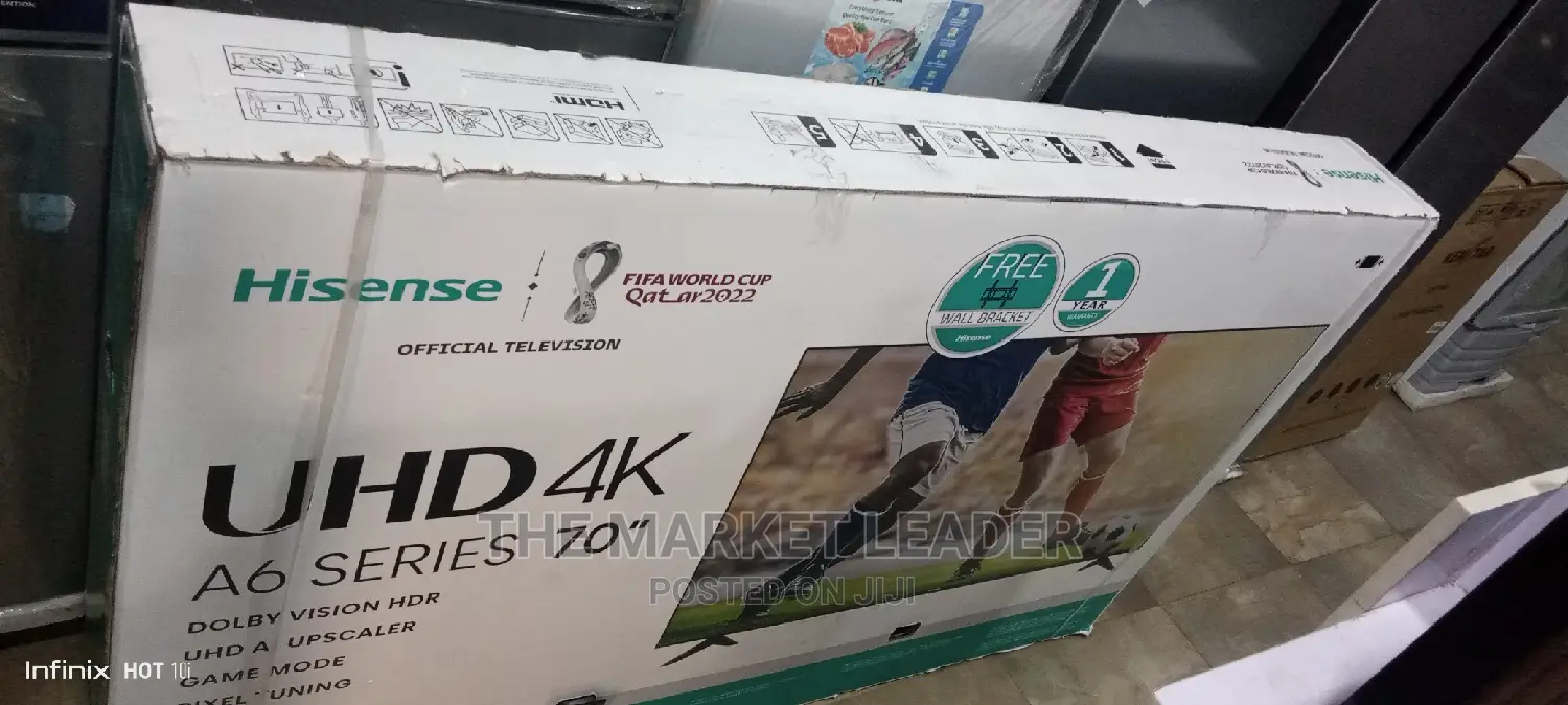 Hisense 70" A6k Uhd Frameless Smart Led Tv Wt Bluetooth