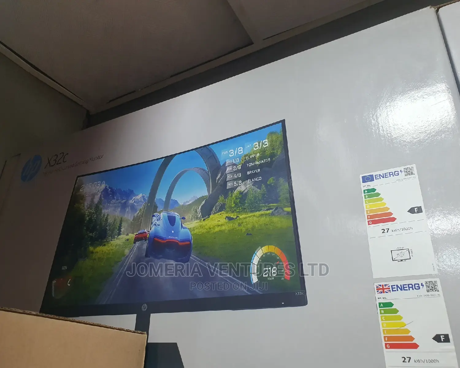 Hp X32c Monitor. Curve With High Resolution