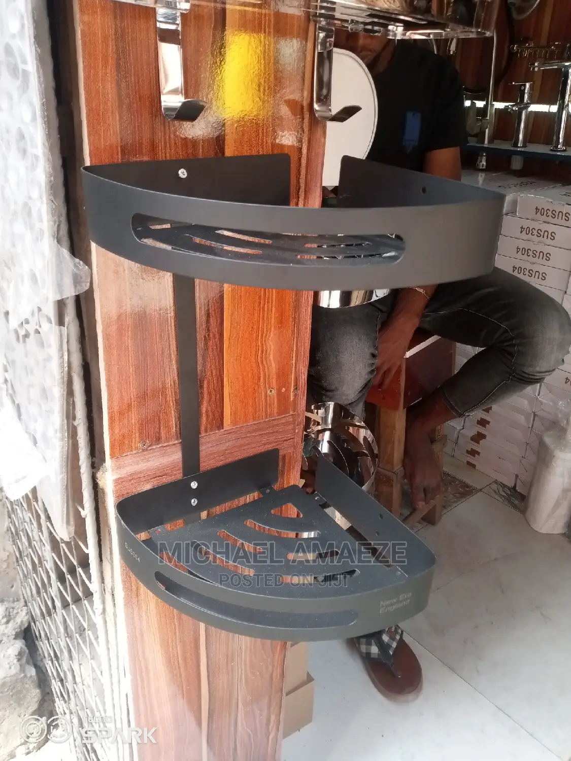 Black Coner Shelve