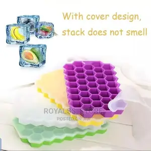 Silicone Ice Cube Tray With Lid -37 Mold