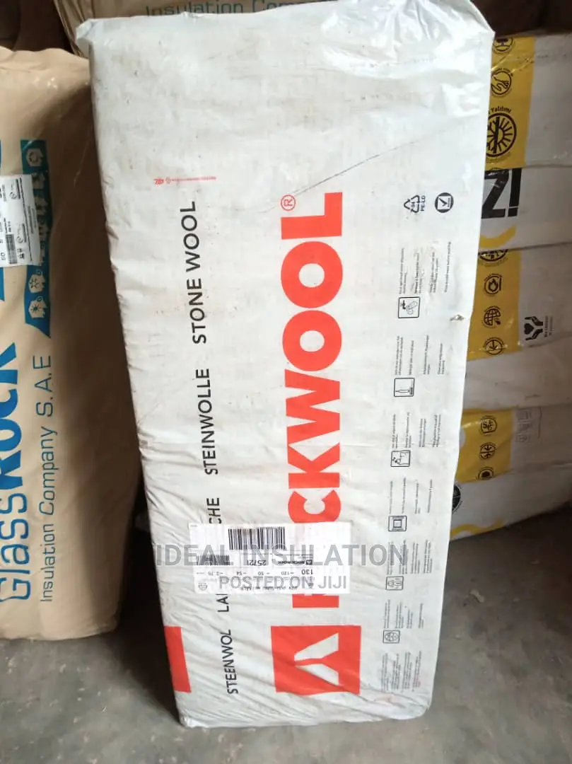 Rockwool Slab Insulation 1.2mx0.6mx6pcs, 100density