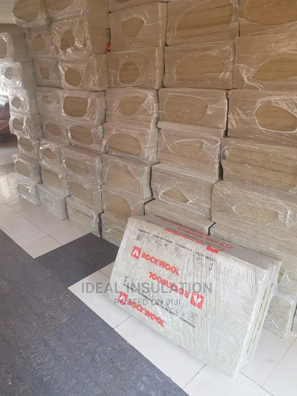 Rockwool Slab Insulation 1.2mx0.6mx6pcs, 100density