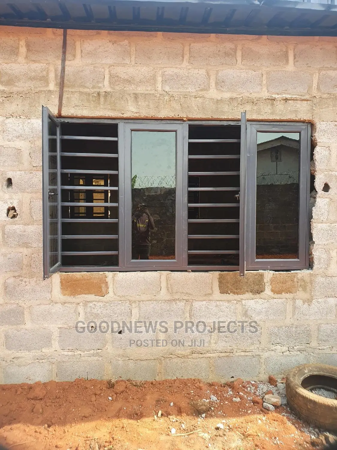 4panels Aluminium Casement Window