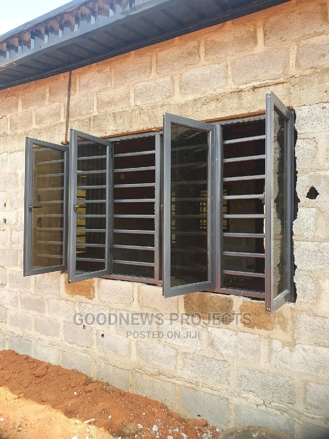 4panels Aluminium Casement Window